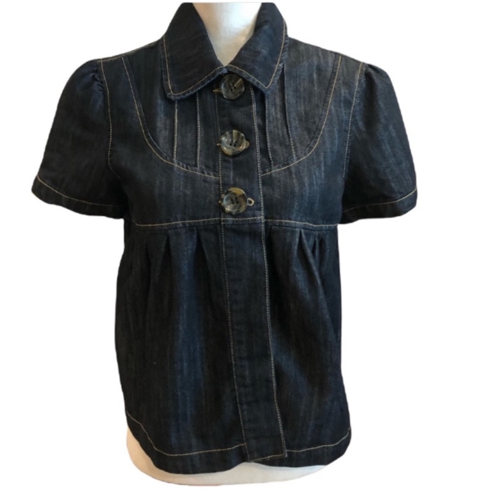 👚vintage jean top